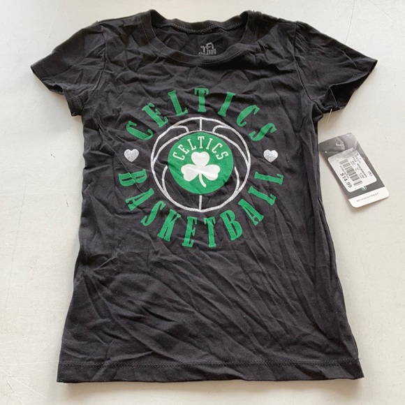 NWT NBA Boston Celtics Girl’s Short Sleeve T-shirt - Picture 1 of 3